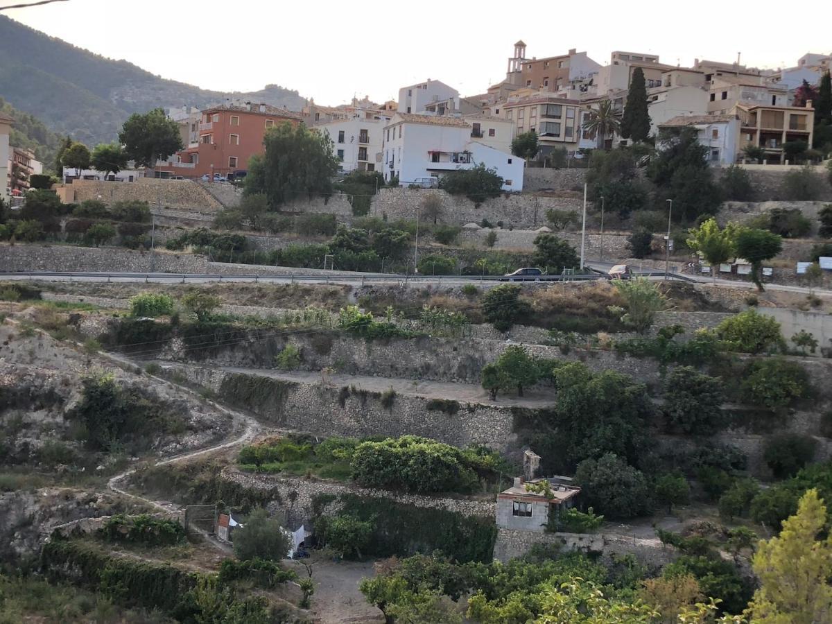 Finca El Tossalet, GRAN PISCINA junto al pueblo Sella Exterior foto