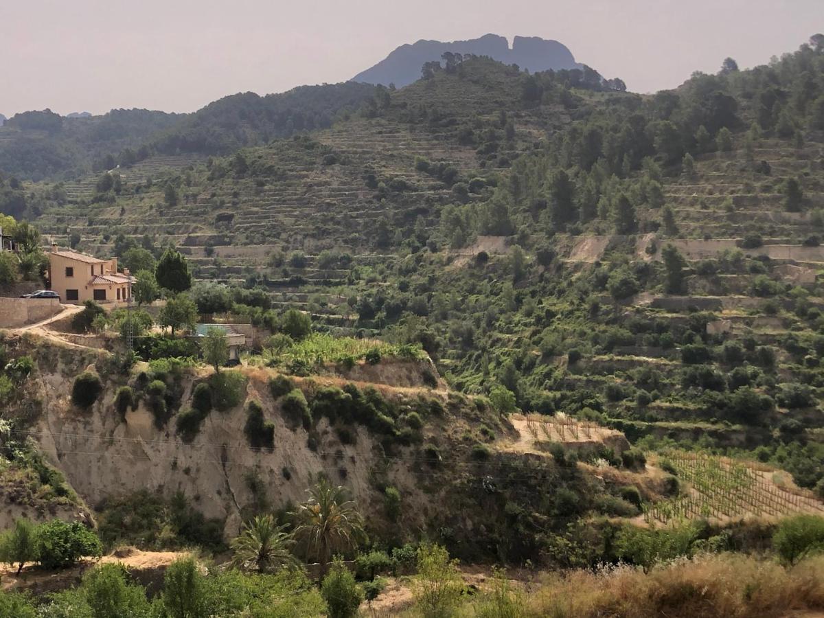 Finca El Tossalet, GRAN PISCINA junto al pueblo Sella Exterior foto
